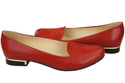 Damen Ballerinas Lords, Naturleder, Rot 908 ElitaBut