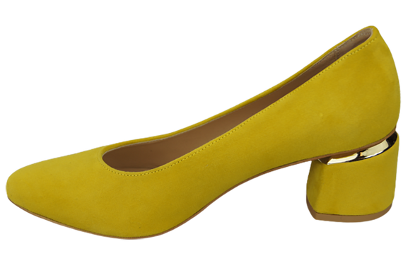 Damenschuhe Zitronenpumps Natürliches Wildleder 143 Von ElitaBut