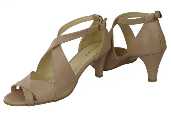 Damenschuhe Sandalen Cappuccino Grain Naturleder 130 ElitaBut