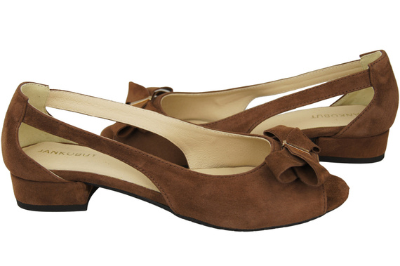 Schuhe Damensandalen Braunes natürliches Wildleder 994 Kombination aus Stil und Komfort ElitaBut