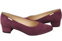 Bequeme Damen-Schuhe Burgund aus echtem Veloursleder 220 Z ElitaBut
