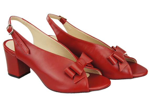 Damenschuhe Sandalen Rotes Naturleder Korn 148 L ElitaBut