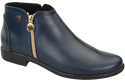 Frühlingsstiefel für Damenschuhe, Naturleder, Marineblau 872 ElitaBut
