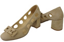 Damenschuhe Pumps Beige Natürliches Wildleder 182 ElitaBut