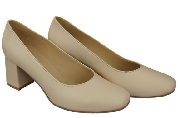 Damenschuhe Pumps Naturleder 171 Beige ElitaBut