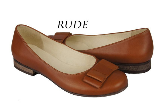 Damen Ballerinas Naturleder Rot 702 ElitaBut