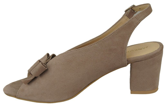 Damenschuhe Cappuccino-Sandalen, Naturleder, Wildleder 148 ElitaBut