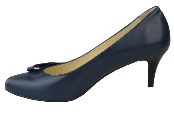 Damenschuhe Pumps Naturleder Marineblau 989 ElitaBut