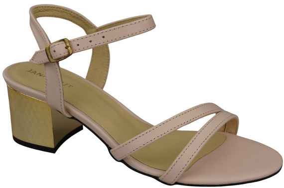 Damenschuhe Puderrosa Naturleder 197 Sandalen, die den Fuß sinnlich enthüllen ElitaBut