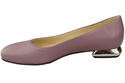 Flache Frauen Schuhe Lilienfarben Dekorative Ferse Naturleder 209 ElitaBut