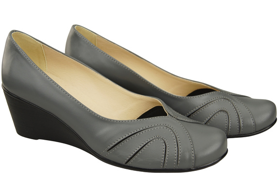 Damen Schwarz Naturleder Gestiefelte Aschgrau 828 ElitaBut