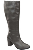 Klassische Damenstiefel, Naturleder, Graphit 176 ElitaBut