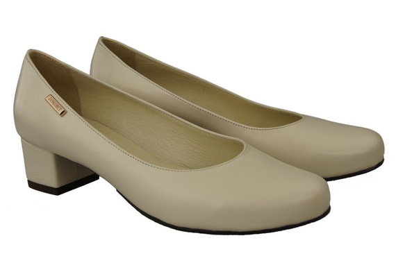 Damenschuhe Pumps Naturleder 116 Beige ElitaBut