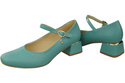 Damenschuhe Türkis Riemchenpumps Naturleder 202 ElitaBut