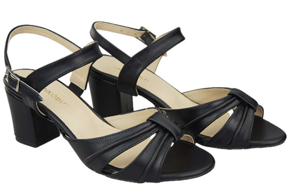 Damenschuhe Sandalen Schwarz Naturleder 168 ElitaBut