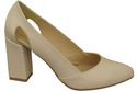 Damenschuhe Beige Pumps, Naturleder 184 ElitaBut