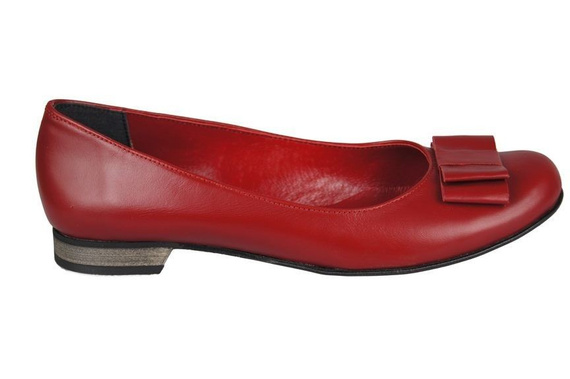 Damen Ballerinas Naturleder Rot 702 ElitaBut