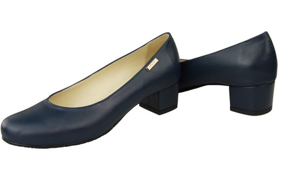 Damenschuhe Pumps Naturleder 116 Marineblau ElitaBut