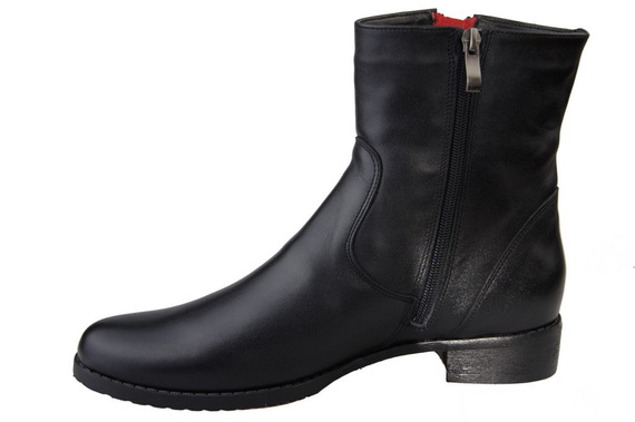 Damenschuhe Stiefel, Naturleder, Schwarz 811 ElitaBut