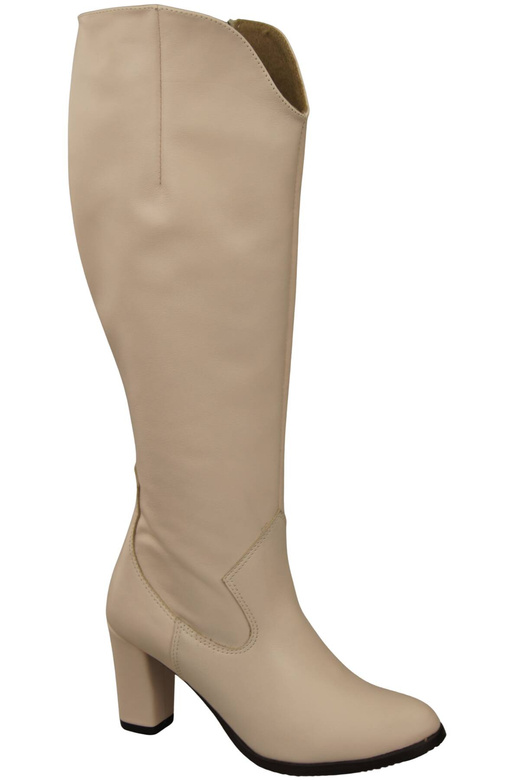 Stilvolle Damen Puderrosa Stiletto Stiefel Naturleder 211 ElitaBut