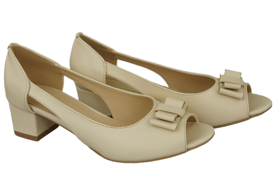 Damenschuhe Beige Sandalen Naturleder 145 ElitaBut