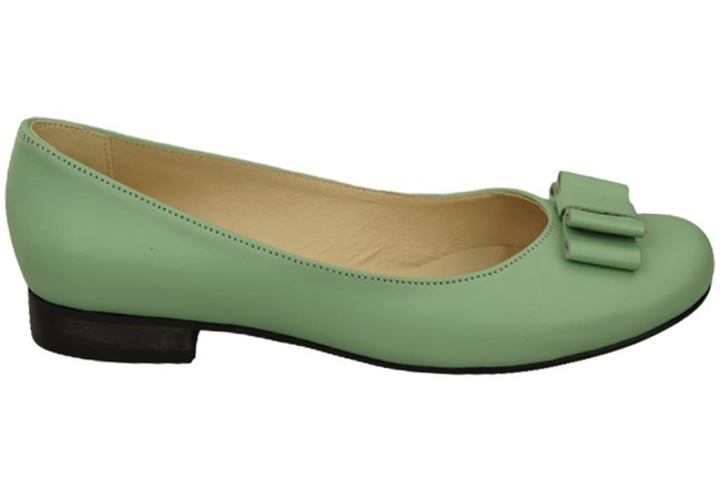 Ballerina-Schuhe für Damen, Naturleder, Mint 702 ElitaBut