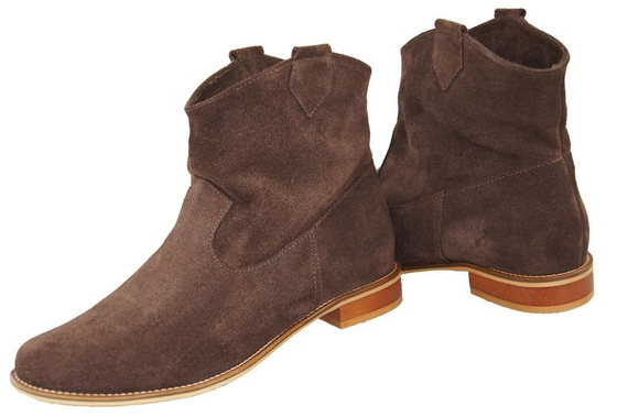 Damenschuhe Frühling / Herbst, Naturveloursleder, Schokolade 132 L ElitaBut