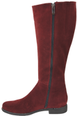 Schuhe Damenstiefel, Naturleder, Velours 153, Burgund ElitaBut