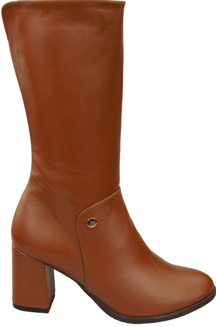 Damen-Halbstiefel, Naturleder, Braun 189 ElitaBut
