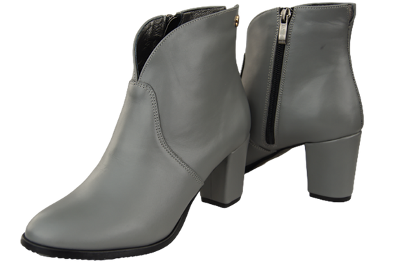 Winterstiefel für Damen, Naturleder, Grau 152 von ElitaBut
