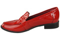 Schuhe Damen Mokassins Naturleder Rotlack 139 ElitaBut