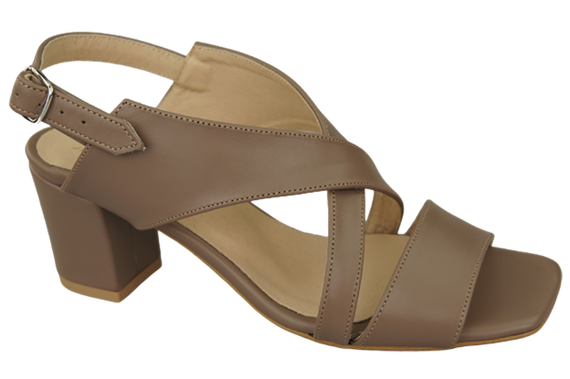 Damenschuhe Cappuccino Sandalen Naturleder 149 ElitaBut