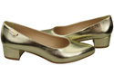 Damen Pumps Gold mit niedrigem Absatz zeitlose Eleganz und Komfort 220 ElitaBut