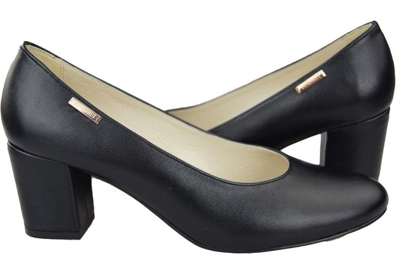 Damenschuhe Pumps Schwarz Naturnarbenleder 125 ElitaBut