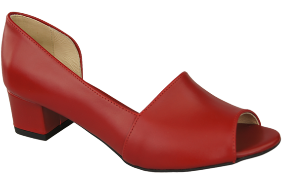 Damenschuhe Sandalen Rot Naturleder 147 ElitaBut