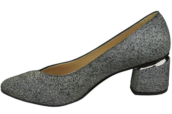 Einzigartige Damenschuhe aus Naturleder Fühlen Sie Luxus an Ihren Füßen Schwarz - Weiß 191 ElitaBut