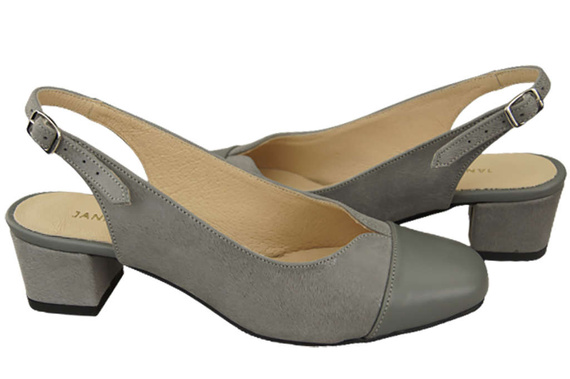 Damenschuhe Sandalen Naturleder 165 Grau ElitaBut