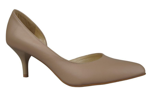 Damenschuhe Pumps aus Naturleder Cappuccino Lico 900 ElitaBut
