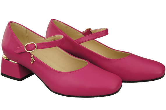 Damenschuhe Purpurfarbig Riemchenpumps Naturleder 202 ElitaBut