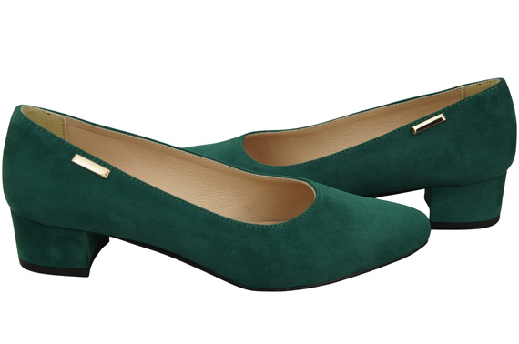 Bequeme Damen-Schuhe Malachit aus echtem Veloursleder 220 Z ElitaBut