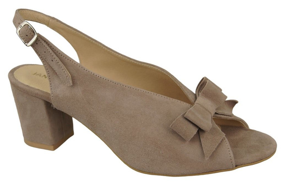 Damenschuhe Cappuccino-Sandalen, Naturleder, Wildleder 148 ElitaBut