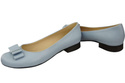 Damen Ballerinas, Naturleder, Hellblau 702 ElitaBut