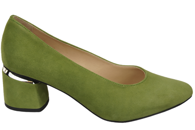 Damenschuhe Pumps Pistazie Natürliches Wildleder 143 Von ElitaBut
