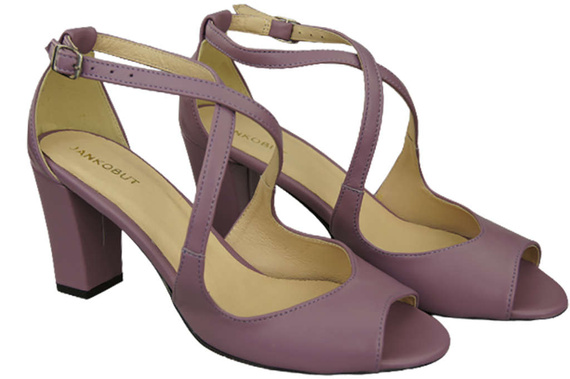 Damenschuhe Sandalen Lila Naturleder 186 ElitaBut