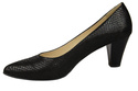 Damenschuhe Pumps, Naturleder, Schuppenmotiv, Schwarz 927 ElitaBut