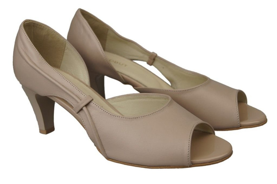 Damenschuhe Sandalen Cappuccino Grain Naturleder 566 ElitaBut