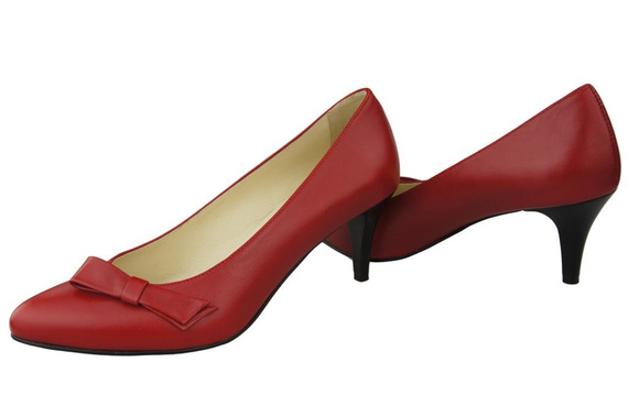 Damenschuhe Pumps Naturleder Rot 989 ElitaBut
