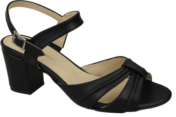 Damenschuhe Sandalen Schwarz Naturleder 168 ElitaBut