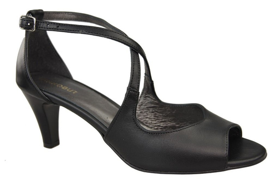 Damenschuhe Sandalen Schwarz Naturleder 115 ElitaBut