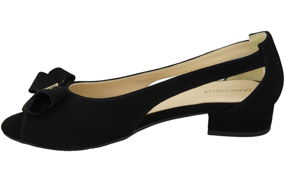 Schuhe Damensandalen Schwarzes natürliches Wildleder 994 Kombination aus Stil und Komfort ElitaBut